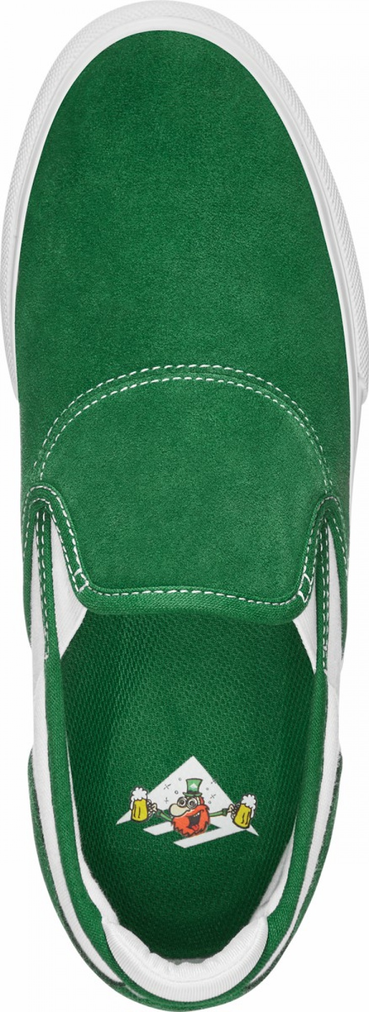 Emerica Wino G6 Slip-on Skateskor Herr Gröna Vita | Sverige-7401823