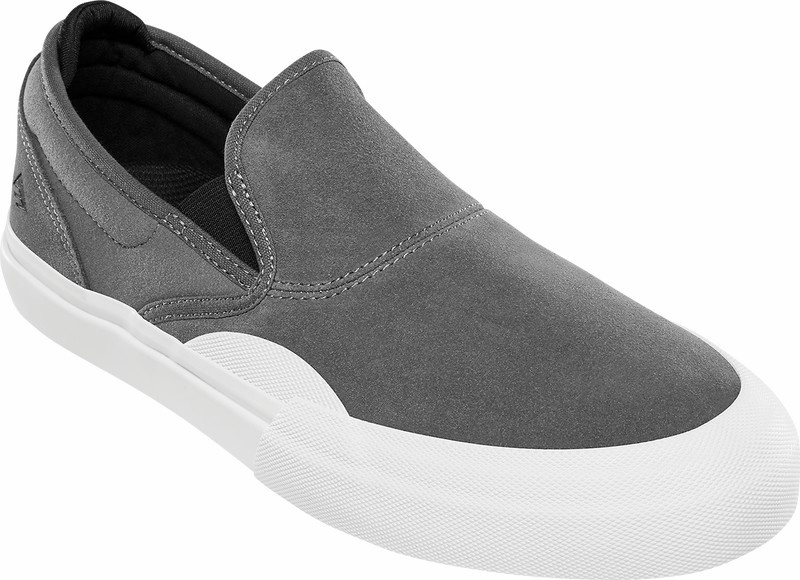 Emerica Wino G6 Slip-on Skateskor Herr Grå Svarta Vita | Sverige-1067839