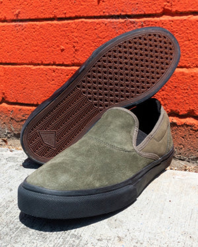 Emerica Wino G6 Slip-on Skateskor Herr Olivgröna Svarta | Sverige-4582173