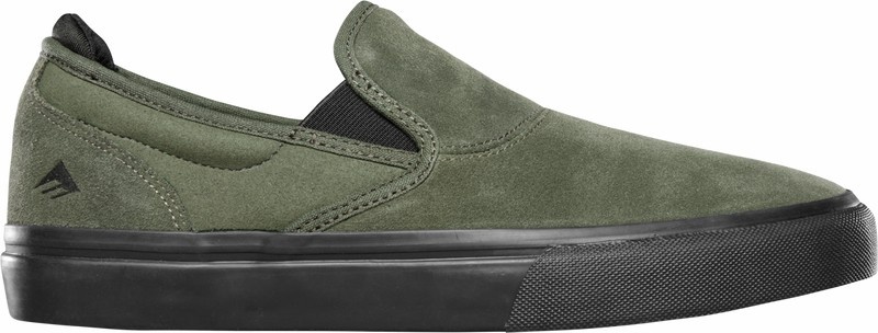 Emerica Wino G6 Slip-on Skateskor Herr Olivgröna Svarta | Sverige-4582173