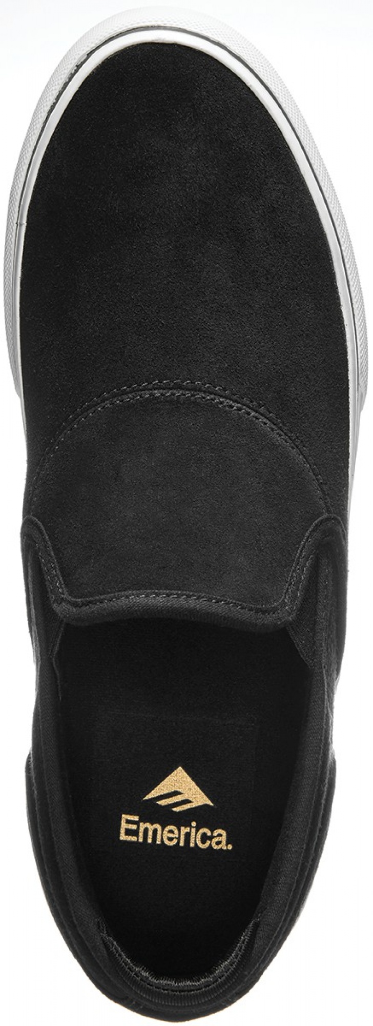 Emerica Wino G6 Slip-on Skateskor Herr Svarta Vita Guld | Sverige-0169375