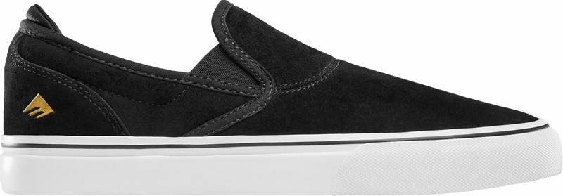 Emerica Wino G6 Slip-on Skateskor Herr Svarta Vita Guld | Sverige-0169375