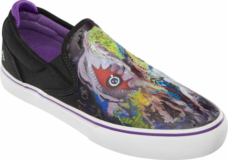Emerica Wino G6 Slip-on X Dinosaur Jr. Skateskor Herr Svarta Lila | Sverige-0274863