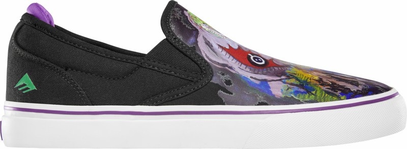 Emerica Wino G6 Slip-on X Dinosaur Jr. Skateskor Herr Svarta Lila | Sverige-0274863